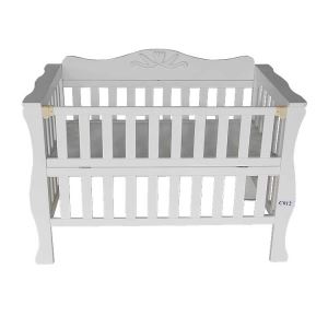 European Style Solid Wood Baby Cot