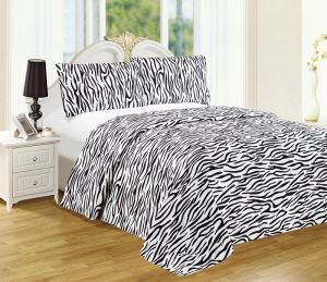 Disperse Printed and Solid Microfiber Bed Sheet Set