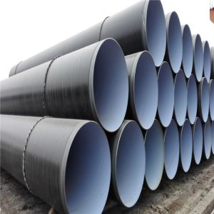 Drink Water Transmission Pipe Line SSAW With External 3PE And Internal Expoxy Coating Size 36 In SCH 30