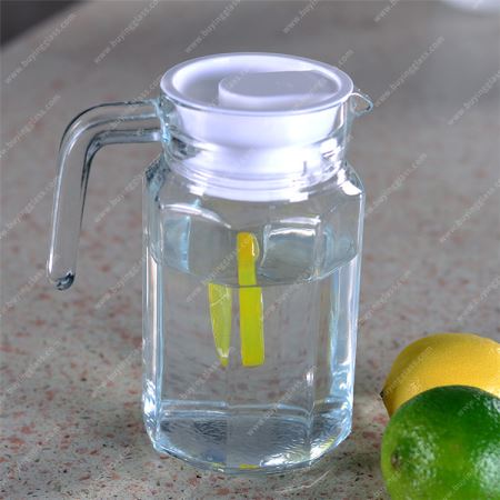 Octagonal Water Glass Jar