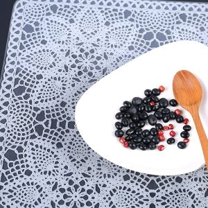 More Popular Colorful Wholesale Hot Food Restaurant Dining Room Plastic Pvc Coffee Table Mat Vinyl Lace Placemat(2)