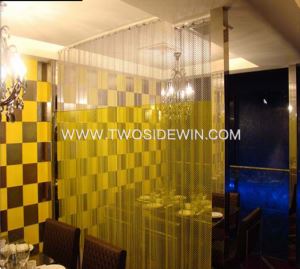Metal Drapery Wire Mesh Curtain For Window Or Room Divider