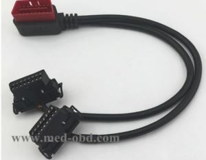 Right Angle OBD2 Y Cable