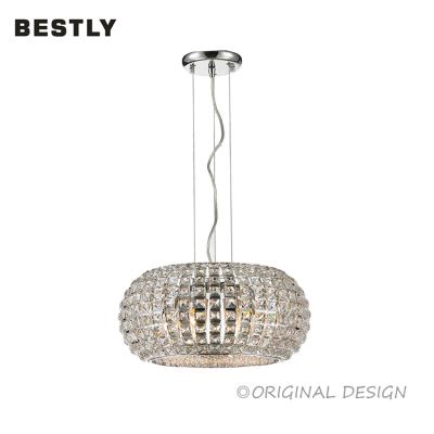 Contemporary Oliver Design Crystal Hanging Pendant Lamps for Home