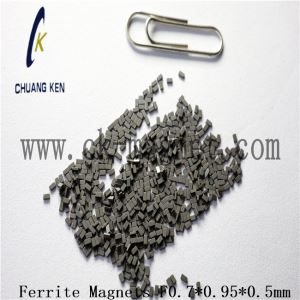 Block Sintered Ferrite Magnet F0.7*0.95*0.5mm