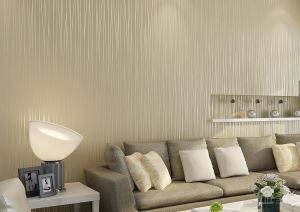 Non-woven Living Room Wallpaper Modern Simple Wallpaper Stripe Warm Bedroom Sofa TV Background Wall.