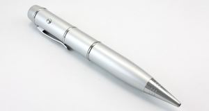 Silver Laser Pointer Pen USB Flash Drives
