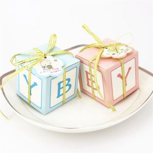 Lot Baby Shower Cube Candy Box