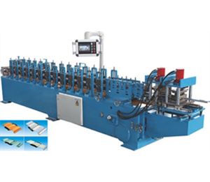 Hydraulic Cutter Perforated Shutter Door Roll Forming Machine