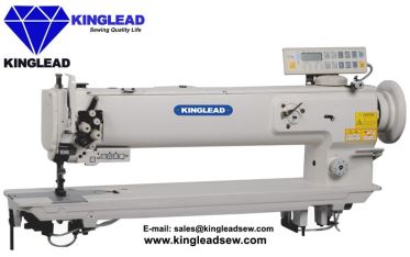 Long Arm Double Needle Lockstitch Machine with Auto Trimmer