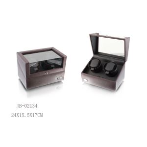 Double Watch Display Leather Watch Winder