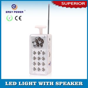 LED Emergency Light with USB SD Card Radio