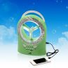 LED Light Battery Cooling Fan with Radio