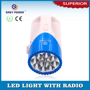 LED Light with Radio Rechargeable Battery