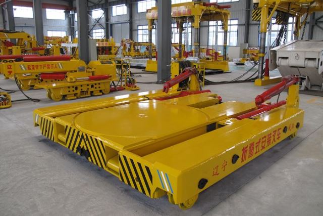 Folding Forklifts For Installation And Loading Mechanism For Coal Mining Under The Ground