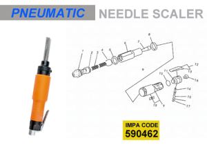 Inline Pneumatic Needle Scalers