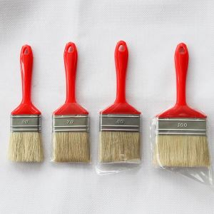 Plastic Handle Natural Bristle Paint Brush