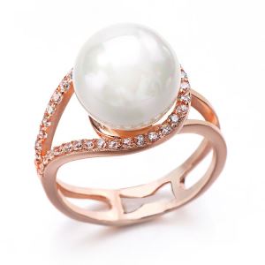 925 Silver Pearl Ring for Ladies