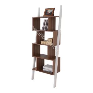 Wood Ladder Bookcase