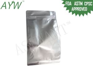 Matter Finish Al Foil Lined Bags For Food , Customized Size Aluminum Foil Cooking Bags
