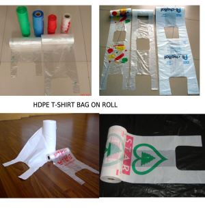 LDPE/HDPE Materials Disposable Supermarket Plastic Bags Roll