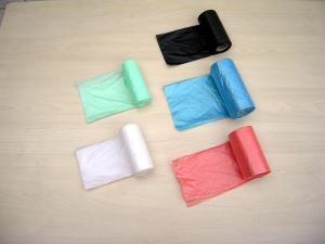 Green Polythelene Plastic Packing Shopping Bag in Roll