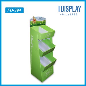 Fashionable colorful floor display stand