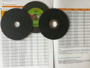 Four nets abrasive cutting wheel according with European Standard and EN12413